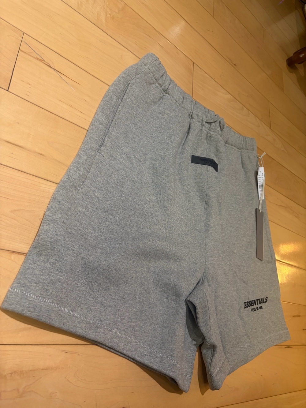 Essentials Men's Heather Gray Athletic Sweat Shorts - Picture 3 of 6